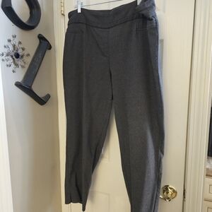 Lila Rose Charcoal Gray Pull-On Trousers